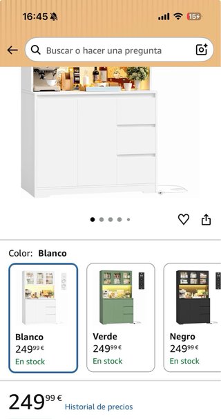 Hasta 22.09.2026 - Mueble auxiliar cocina blanco
