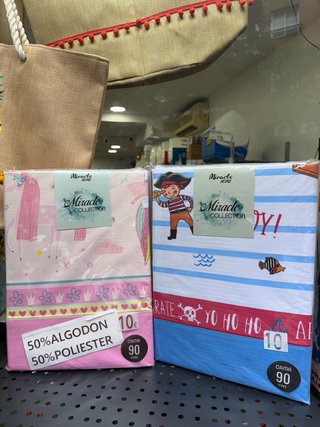 sábanas infantil de 3 piezas piratas y fantasy