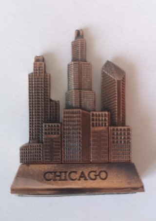 2 Espejos Souvenir de París + 1 pieza de Chicago