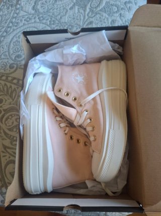 Botas Converse rosas plataforma talla 39