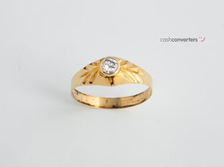 sello oro 18k con piedra con circonita t. 1 (13,05 mm)