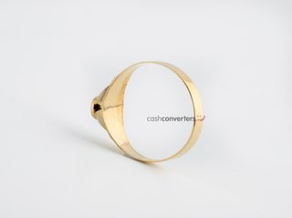sello oro 18k con piedra con circonita t. 1 (13,05 mm)