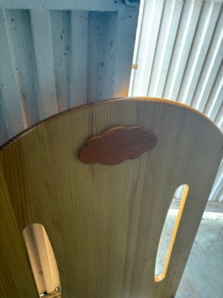 Cuna de madera para bebé