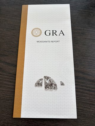 Anillo solitario de plata con moissanita