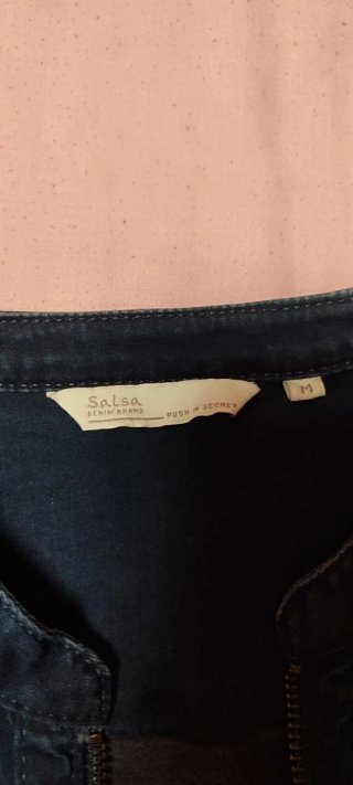 Vestido vaquero cremallera mujer