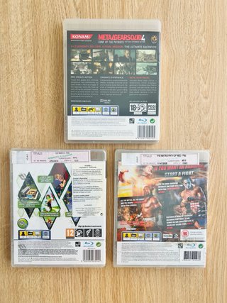 Lote 3 jogos PlayStation 3 (2 ainda selados)