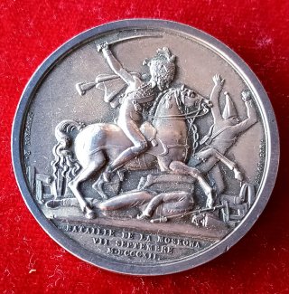 Francia. Medalla de Napoleón. Plata. 1812.
