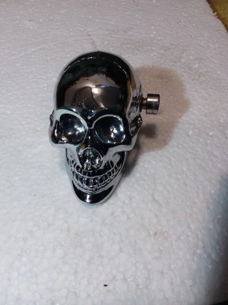 Calavera Bronce Cromada