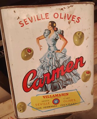 Lata Antigua Aceitunas Sevillanas Carmen