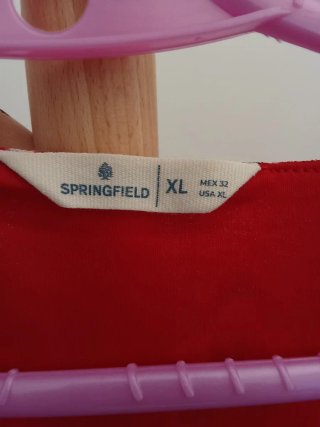 Vestido rojo estampado
