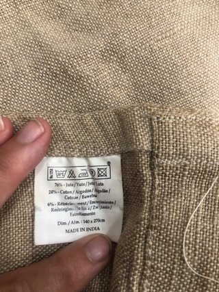 Cortinas de Yute Beige