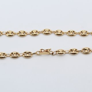 Cadena de oro de 18k. Peso: 17.39 gr.