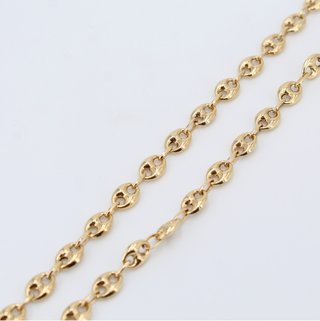 Cadena de oro de 18k. Peso: 17.39 gr.