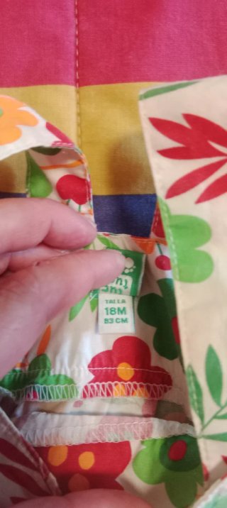 Vestido bebé 18 meses floral
