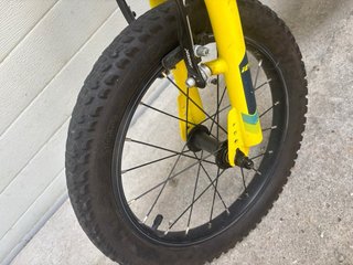 Bicicleta infantil amarilla coluer 16