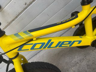 Bicicleta infantil amarilla coluer 16