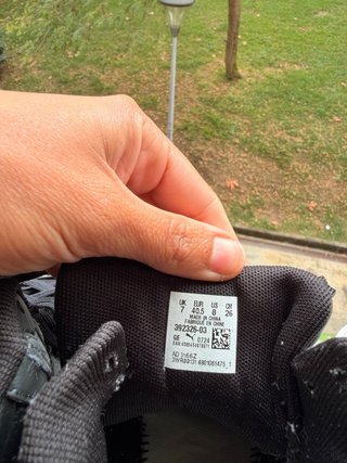 Zapatillas Puma altas negras y blancas