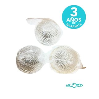 Lámpara colgante cristal 3 esferas