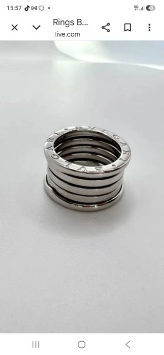 Anillo Bulgari Oro Blanco