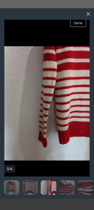 Jersey Rayas Rojo y Blanco
