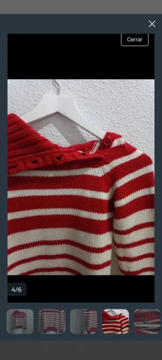 Jersey Rayas Rojo y Blanco