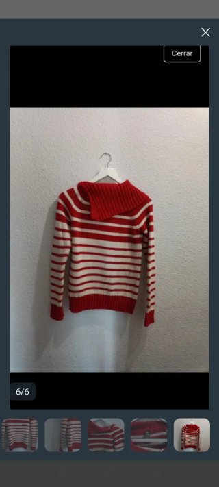 Jersey Rayas Rojo y Blanco
