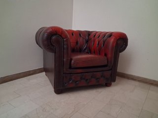 Poltrona Chesterfield Originale Pelle come da foto