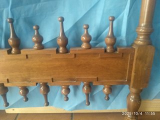 Lote Cabecero y piecero cama madera castellano