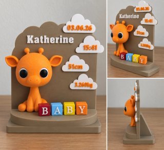 Regalo bebé personalizado Jirafa
