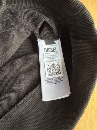 Sudadera Diesel Talla M Negra