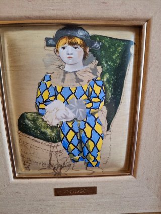 Cuadro Arlequín Picasso Esmalte