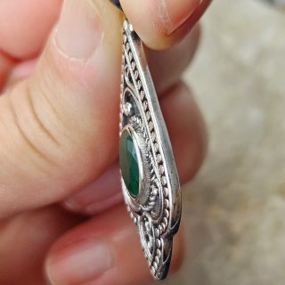 Colgante Plata 925 con Esmeralda