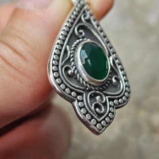 Colgante Plata 925 con Esmeralda