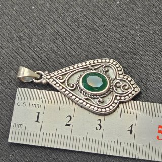 Colgante Plata 925 con Esmeralda