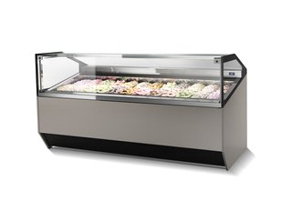 Vitrina expositora de helados