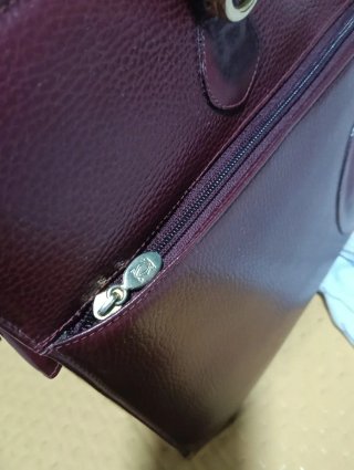 Borsa lavoro vintage Cartier rossa mai utilizata