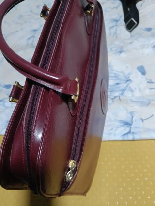 Borsa lavoro vintage Cartier rossa mai utilizata
