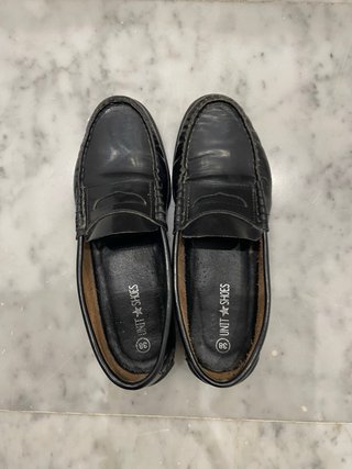 Mocasines Castellanos Niños Talla 38 Negros