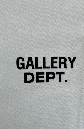 Gallery Dept. Camiseta Blanca y Negra Talla [M]