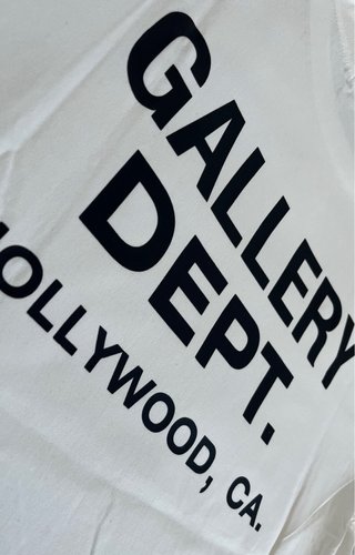 Gallery Dept. Camiseta Blanca y Negra Talla [M]