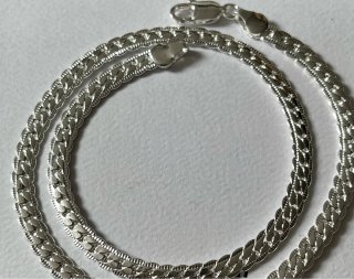 Confezione da 2 collane a catena cubana premium | Argento 925