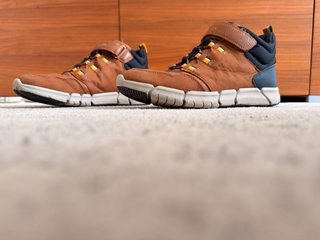Zapatillas Geox Marrones Ante Niños