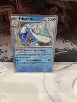 Carta Pokémon Primarina FASE 2 PS 150