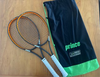 2 Raquetas Tenis Prince Midplus + Bolsa