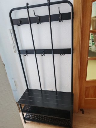 Perchero Metálico Negro Ikea