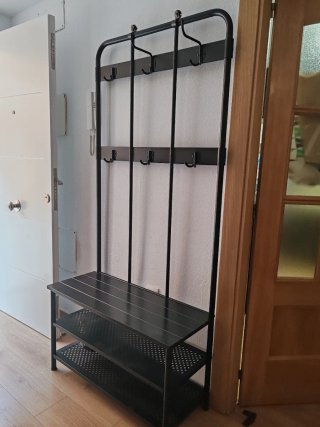 Perchero Metálico Negro Ikea