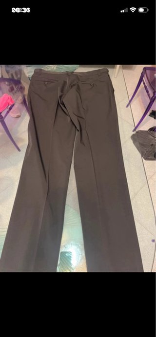 Pantaloni eleganti Versace uomo neri