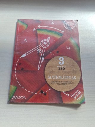 3 libros de Matemáticas 3eso Anaya Educación