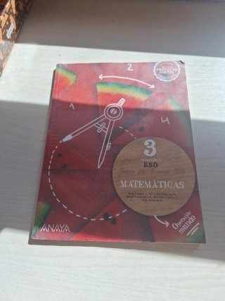 3 libros de Matemáticas 3eso Anaya Educación