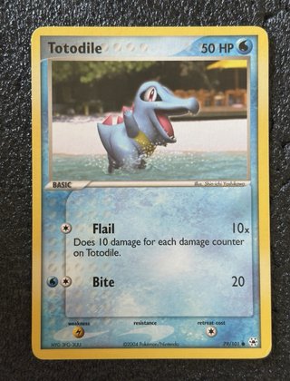 Totodile EX Hidden Leggend Pokémon TCG Vintage ENG